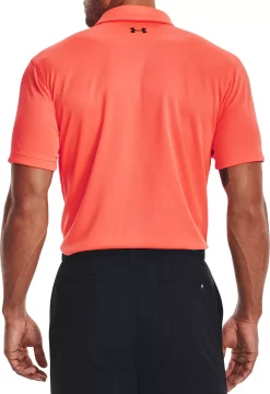 Under Armour Men's Tech Golf Polo -Professional Golf Equipment Store 1290140 877 AfterBurnBlack MODBCK