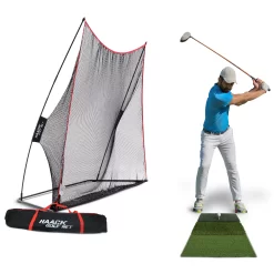 Rukket Sports Haack Golf Net With Tri Turf Matt