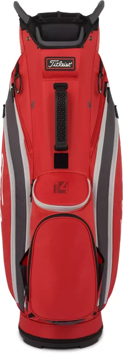 Titleist 2022 Cart 14 Cart Bag -Professional Golf Equipment Store 22CART14CB TB22CT6622 DarkRedGraphiteG BCK