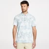 VRST Men's Floral Mesh Print Golf Polo