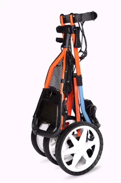 Sun Mountain 2022 Speed Cart V1R Golf Caddie -Professional Golf Equipment Store 22SPDCRTV1R 223000 BlackFireRed CLD