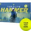 Top Flite 2022 Hammer Control Yellow Personalized Golf Balls