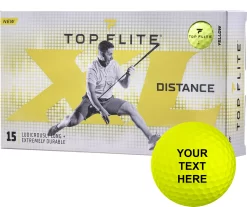 Top Flite 2022 XL Distance Yellow Personalized Golf Balls