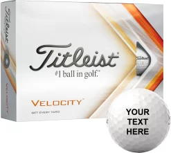 Titleist 2022 Velocity Same Number Personalized Golf Balls