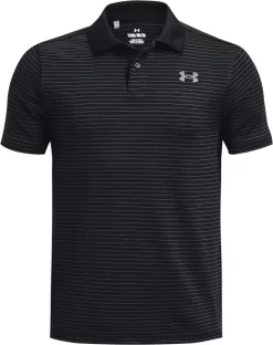 Under Armour Boys' Performance Stripe UPF 30 Golf Polo