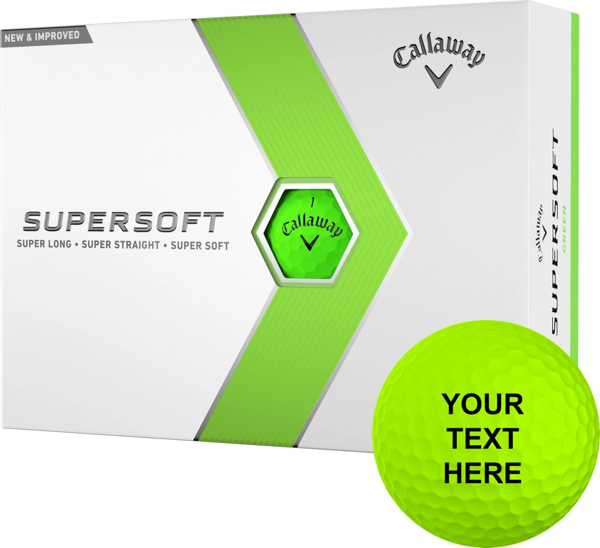 Callaway 2023 Supersoft Matte Green Personalized Golf Balls 1 Callaway 2023 Supersoft Matte Green Personalized Golf Balls