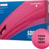 Maxfli 2023 Softfli Matte Pink Personalized Golf Balls