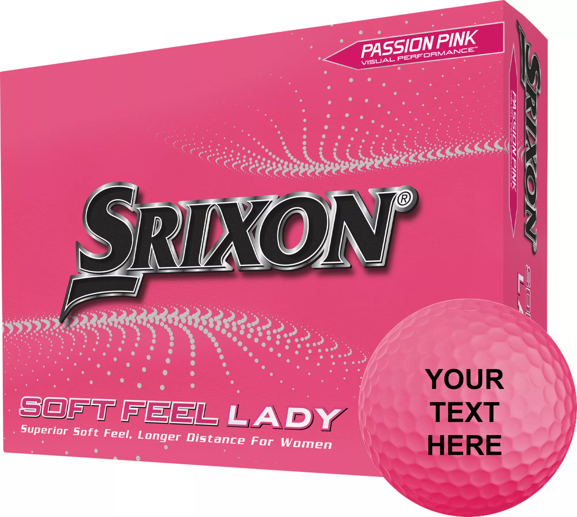 Srixon 2023 Soft Feel Lady Pink Personalized Golf Balls 1 Srixon 2023 Soft Feel Lady Pink Personalized Golf Balls