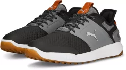 PUMA Men's Ignite Elevate Golf Shoes -Professional Golf Equipment Store 37607707 BlackSilver SET