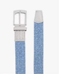 Cuater By TravisMathew Men's Popsicle Golf Belt -Professional Golf Equipment Store 4MT044 4HFA HEATHERFADEDDENIM BUCK