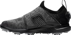 FootJoy Men's Hyperflex BOA Golf Shoes (Previous Season Style) -Professional Golf Equipment Store 51087N BlackCharcoal L