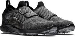 FootJoy Men's Hyperflex BOA Golf Shoes (Previous Season Style) -Professional Golf Equipment Store 51087 BlackCharcoal SET