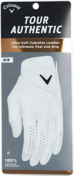 Callaway 2022 Tour Authentic Golf Glove -Professional Golf Equipment Store 5321000 NOCOLOR PKG