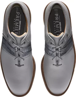 FootJoy Men's DryJoys Premiere Series Packard Golf Shoes (Previous Season Style) -Professional Golf Equipment Store 539100 Grey TOP