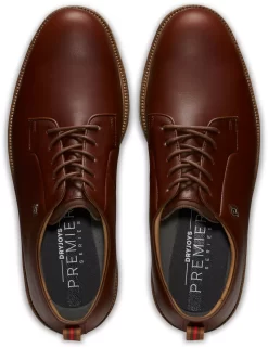 FootJoy Men's DryJoys Field Premiere Series Golf Shoes -Professional Golf Equipment Store 53987 BrownGrey TOP