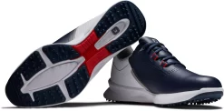FootJoy Men's 2022 Fuel Golf Shoes -Professional Golf Equipment Store 55442 NavyWhiteRed DET