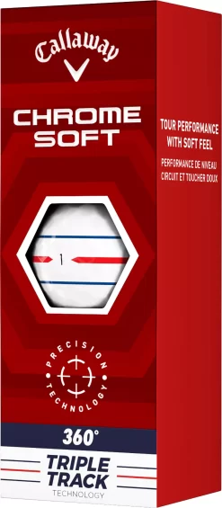 Callaway 2022 Chrome Soft Triple Track 360 Golf Balls -Professional Golf Equipment Store 64212591282 NOCOLOR SLV