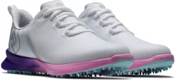 FootJoy Women's Fuel Sport Golf Shoes -Professional Golf Equipment Store 90547FJ WhitePurplePink SET