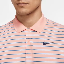Nike Men's 2022 Dri-FIT Victory Striped Golf Polo -Professional Golf Equipment Store DH0829 800 ArcticOrange MODDET