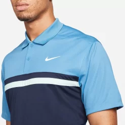 Nike Men's Dri-FIT Victory Colorblock 2022 Golf Polo -Professional Golf Equipment Store DH0845 469 DUTCHBLUEOBSIDIAN MODDET