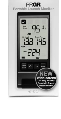 PRGR Portable Launch Monitor -Professional Golf Equipment Store HS 13020A Black DET alt1