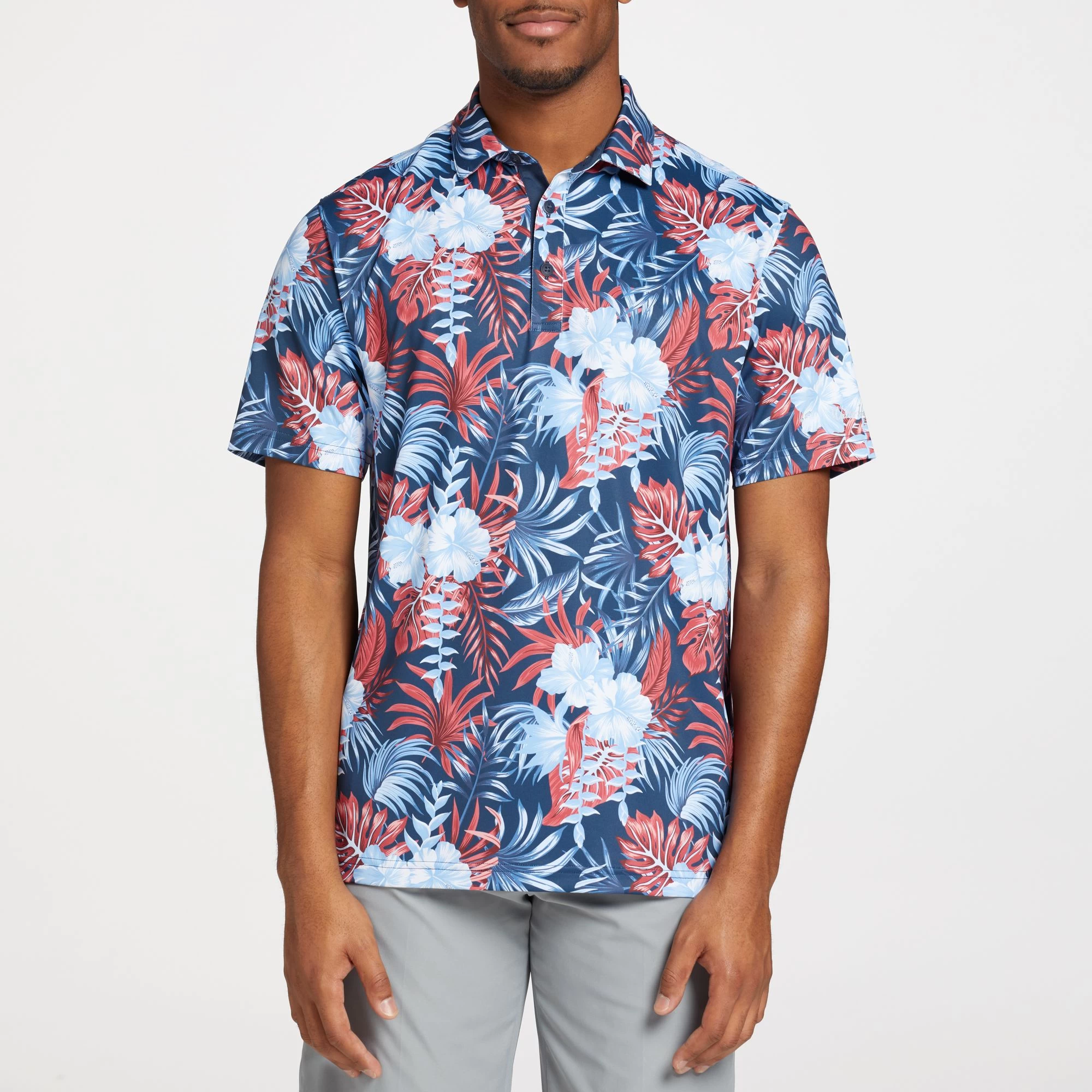 Walter Hagen Men's Perfect 11 Novelty Print Golf Polo 2 Walter Hagen Men's Perfect 11 Novelty Print Golf Polo - Image 2