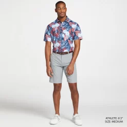 Walter Hagen Men's Perfect 11 Novelty Print Golf Polo 7 Walter Hagen Men's Perfect 11 Novelty Print Golf Polo -Professional Golf Equipment Store MGA11483 AmericanaTropicalNavy MODSTLAD