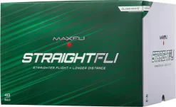 Maxfli 2022 Straightfli Gloss White Personalized Golf Balls - 48 Pack -Professional Golf Equipment Store MX22STRFLI48PKP Black BTM