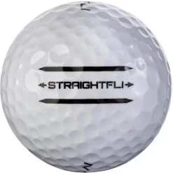 Maxfli 2022 Straightfli Gloss White Personalized Golf Balls - 48 Pack -Professional Golf Equipment Store MX22STRFLI48PKP Black FRT