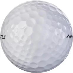 Maxfli 2022 Straightfli Gloss White Personalized Golf Balls - 48 Pack -Professional Golf Equipment Store MX22STRFLI48PKP Black SDE