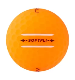 Maxfli 2023 Softfli Matte Orange Personalized Golf Balls -Professional Golf Equipment Store MX23SOFTFLIORGP Black SDE