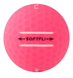 Maxfli 2023 Softfli Matte Pink Personalized Golf Balls -Professional Golf Equipment Store MX23SOFTFLIPINP Black SDE