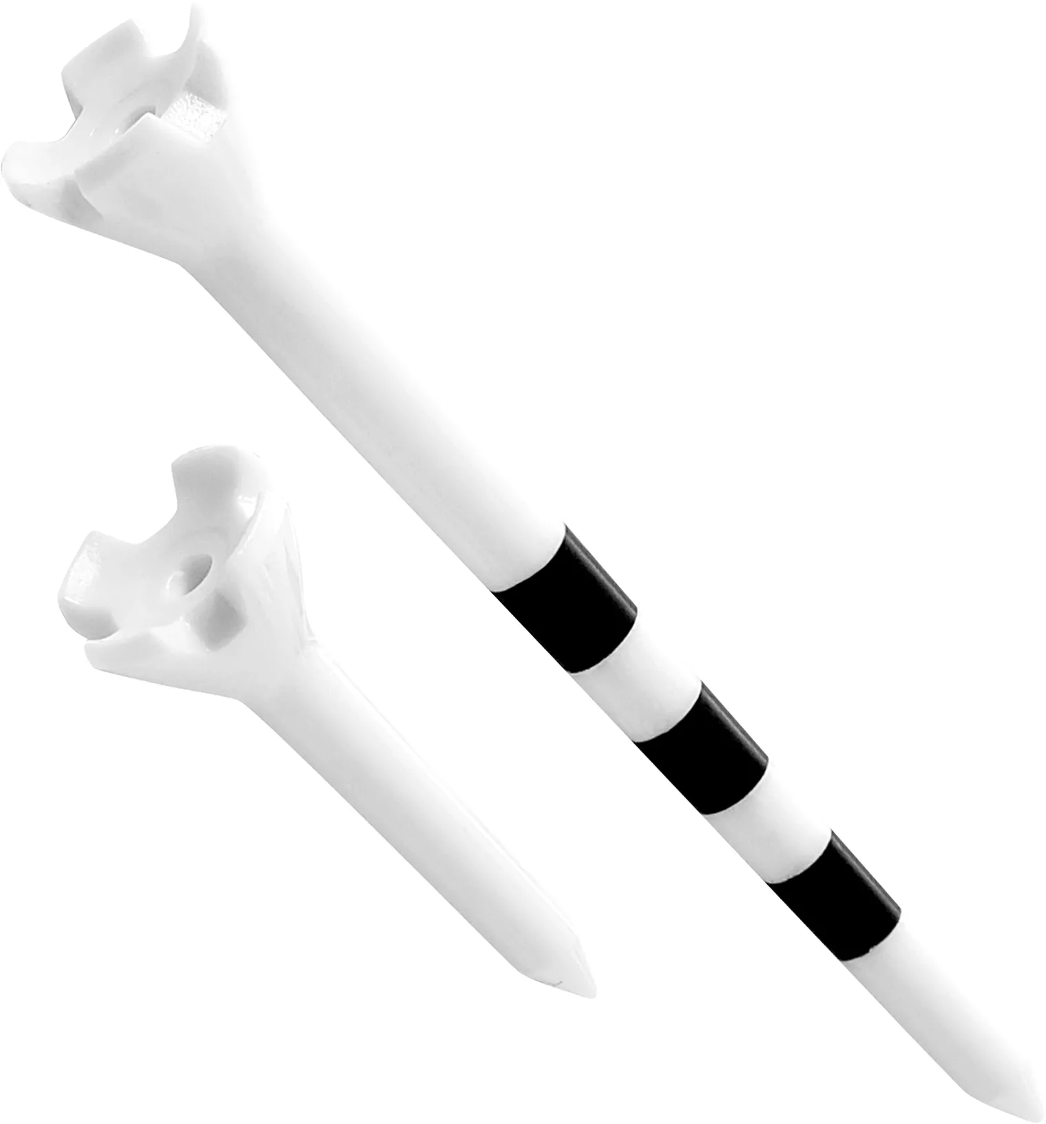 Maxfli Performance Series Low Resistance 3.25” & 1.5” White Golf Tees – 50-Pack 2 Maxfli Performance Series Low Resistance 3.25” & 1.5” White Golf Tees – 50-Pack - Image 2