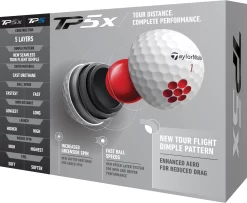 TaylorMade 2021 TP5x Personalized Golf Balls -Professional Golf Equipment Store N7600501P Black PKG alt2