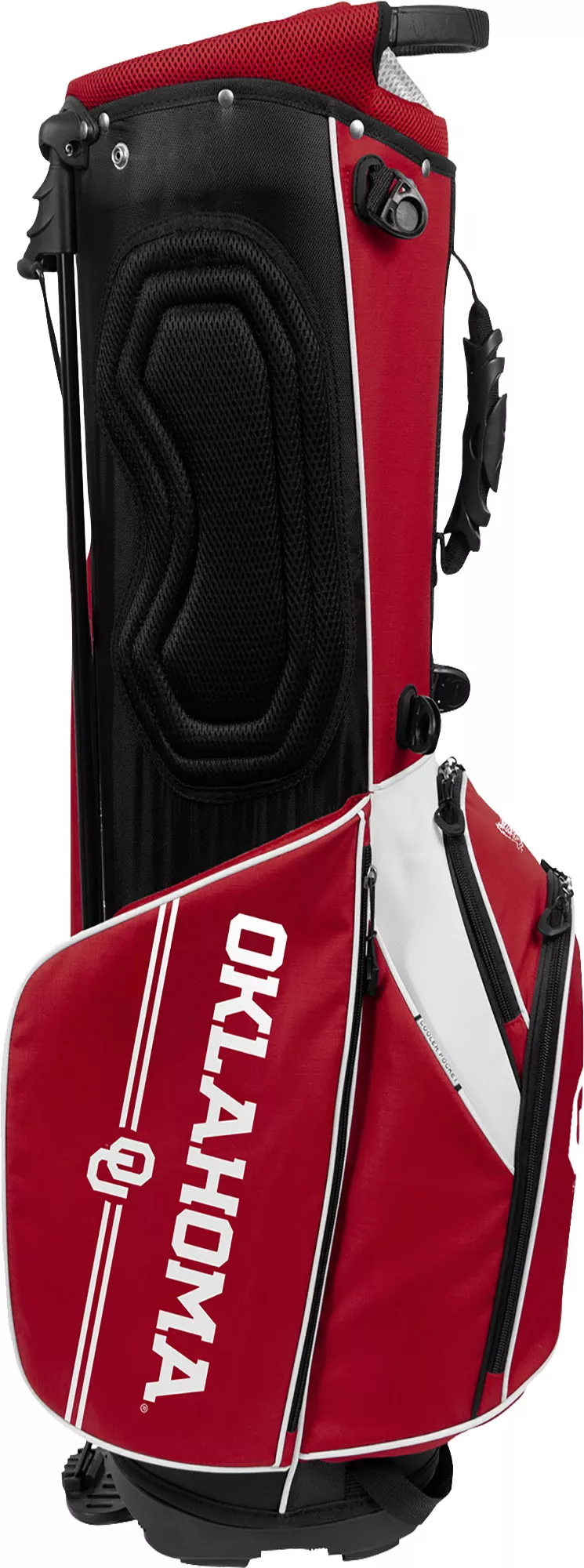 WinCraft Team Effort Oklahoma Sooners Caddie Carry Hybrid Bag 2 WinCraft Team Effort Oklahoma Sooners Caddie Carry Hybrid Bag - Image 2
