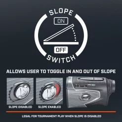 Bushnell Pro XE Laser Rangefinder -Professional Golf Equipment Store PROXE 201950 Black DET alt6