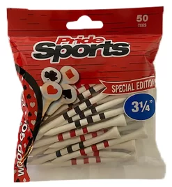 Pride 3.25" Money Tees - 50 Pack -Professional Golf Equipment Store PS31450C NOCOLOR PKG