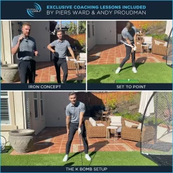 Me And My Golf Dual-Turf Hitting Mat - Includes Instructional Training Videos -Professional Golf Equipment Store SCMAMG008 NOCOLOR DET alt3