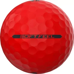 Srixon 2023 Soft Feel Matte Red Personalized Golf Balls -Professional Golf Equipment Store SF13BRITERED Black SDE