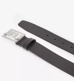 J.Lindeberg Men's Slater 40 Pro Leather Golf Belt -Professional Golf Equipment Store STUF931128100 Black FLAT