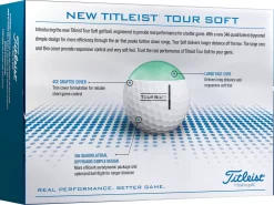 Titleist 2022 Tour Soft Personalized Golf Balls -Professional Golf Equipment Store T4013C 12PL NOCOLOR BCK