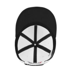 TaylorMade Men's Stretchfit Flatbill Golf Hat -Professional Golf Equipment Store TD661 WHT White BTM
