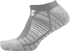 Under Armour Elevated Performance No Show Socks - 2 Pack -Professional Golf Equipment Store U685 GRY GravityGreen SDE alt1