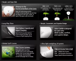 Voice Caddie VC300SE Voice Golf GPS -Professional Golf Equipment Store VC300SE WH White DET alt3