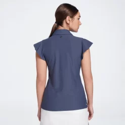 Calia Women's Golf Flutter Sleeve Polo 7 Calia Women's Golf Flutter Sleeve Polo -Professional Golf Equipment Store WCG11003 ArdosiaSlate MODBCK