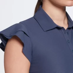 Calia Women's Golf Flutter Sleeve Polo 9 Calia Women's Golf Flutter Sleeve Polo -Professional Golf Equipment Store WCG11003 ArdosiaSlate MODDET