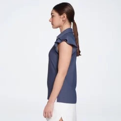 Calia Women's Golf Flutter Sleeve Polo 8 Calia Women's Golf Flutter Sleeve Polo -Professional Golf Equipment Store WCG11003 ArdosiaSlate MODSDE