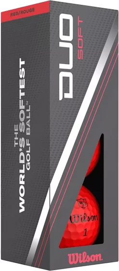 Wilson Staff Wilson 2023 Duo Soft Red Golf Balls -Professional Golf Equipment Store WG2006106 NOCOLOR SLV